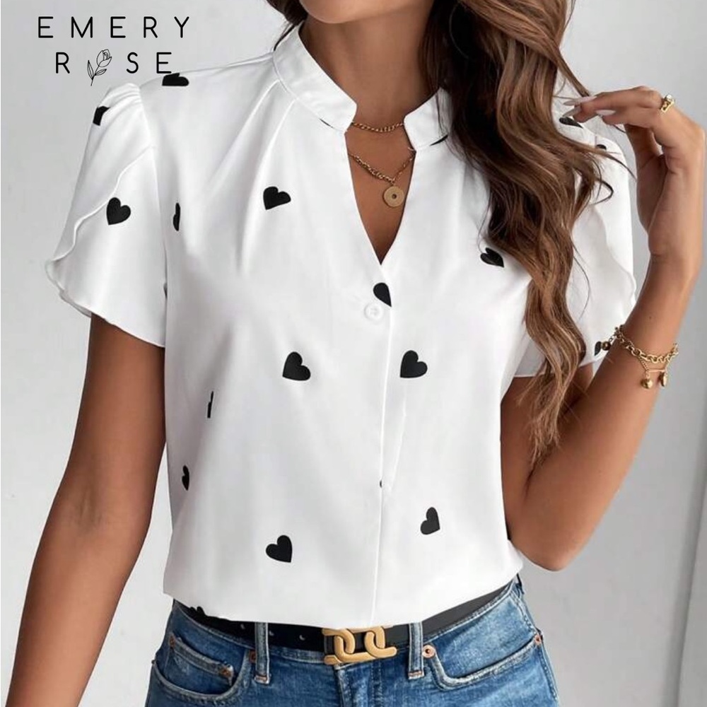 White and black top